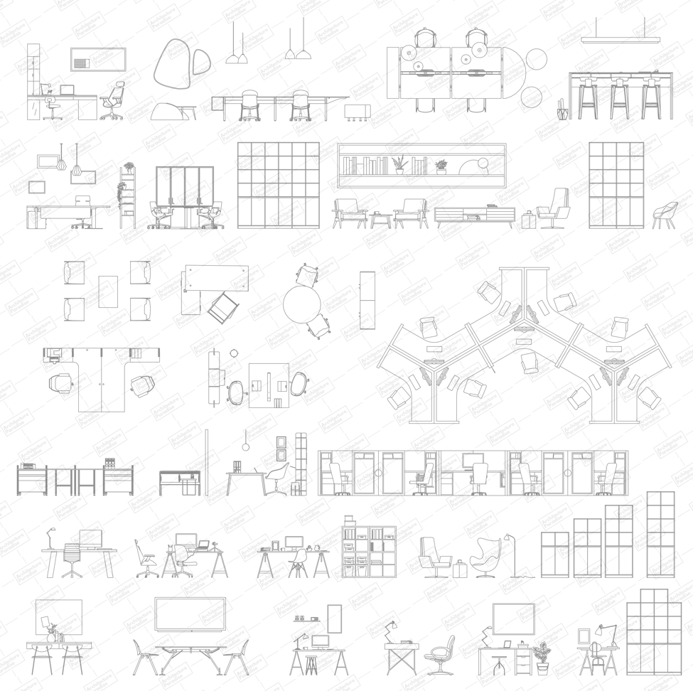 Office Furniture Cad Blocks 46.Cad Details Blocks Free Download